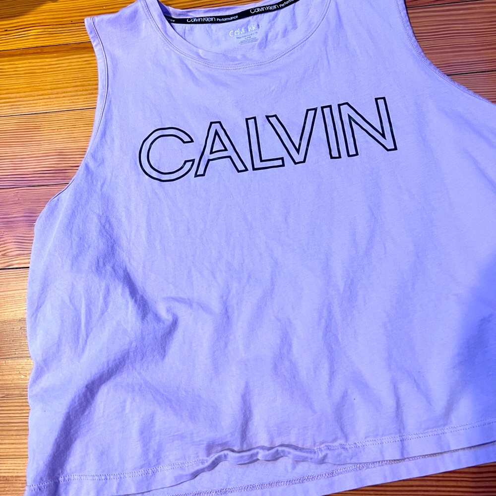 Purple Calvin active top.